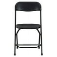 thumbnail image 2 of Lorell Plastic Folding Chair X-Style Base - Black - Plastic - 17.8" Length x 17" Width - 31.5" Height - 4 / Carton, 2 of 5