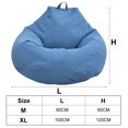 thumbnail image 4 of Pluokvzr Bean Bag Sofa Cover Remoable Chair Cover Lazy Lounger Bean Bag Storage Cover For Kids Teens Adults(no Filler), 4 of 10