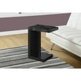 thumbnail image 3 of Monarch Specialties Accent Table Black, Grey MarbleLook Top, 3 of 4