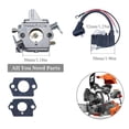 thumbnail image 2 of Mosiee 017 018 For Ms170 For Ms180 170 180 Chainsaw Ignition Coil Carburetor Kit, 2 of 9
