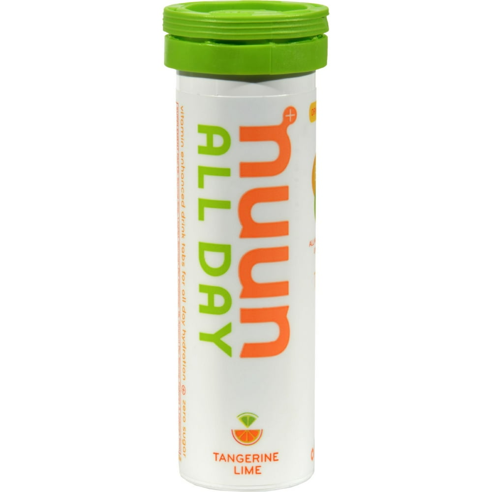 Nuun Hydration Tablets All Day Tangerine Lime Case of 8 16 Tablets