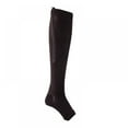 thumbnail image 2 of CNKOO New Women Zipper Compression Socks Zip Leg Support Knee Sox Open Toe Sock S/M/XL YRD, 2 of 11