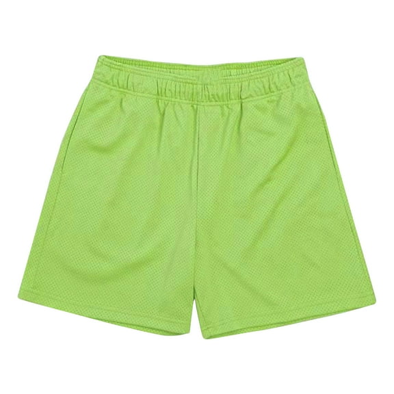 Mgmyaa Men's Athletic Gym Shorts Training Breathable Mesh Swim Trunks Board Shorts with Pockets