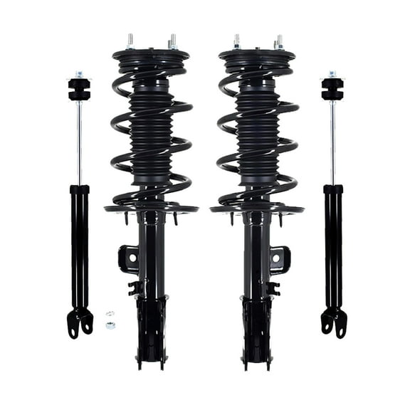 Set 4 Front Quick Complete Strut-Coil Spring-Rear Shock For 2013-2019 Ford Flex
