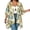 Khaki, variant on Womens Plus Size Cardigans Open Front 3/4 Sleeve Hawaiian Tops Lightweight Sun Protection Vacation Shirts Black, S