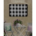 thumbnail image 6 of Outdoor TV Cover 30 to 32 Inch Weatherproof, Black White Plaid Waterproof TV Screen Protector for Outside Decor with Zipper and Pocket 30"L x 19"H&nbsp; , Checkerd Pattern, 6 of 7
