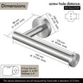 thumbnail image 6 of KES Wall Mount Toilet Paper Holder, Tissue Holder for Bathroom,18/8 Stainless Steel, Brushed Steel, 6 of 12