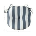 thumbnail image 6 of Greendale Home Fashions Canopy Stripe Gray 15 in. Round Outdoor Reversible Bistro Seat Cushion (Set of 2), 6 of 8