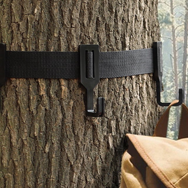 AURARMLET 1Set Black Metal Tree Stand Accessory Holder Hook for Mountaineering and Outdoor Use