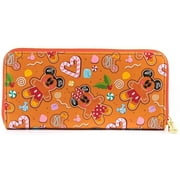 Loungefly: Disney Gingerbread AOP Zip Around Wallet