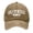 Khaki, variant on Vintage Print Unisex Adjustable Baseball Cap for Men Women - Sand-Washed Fabric, Mexico Design, Casual Outdoor Accessory