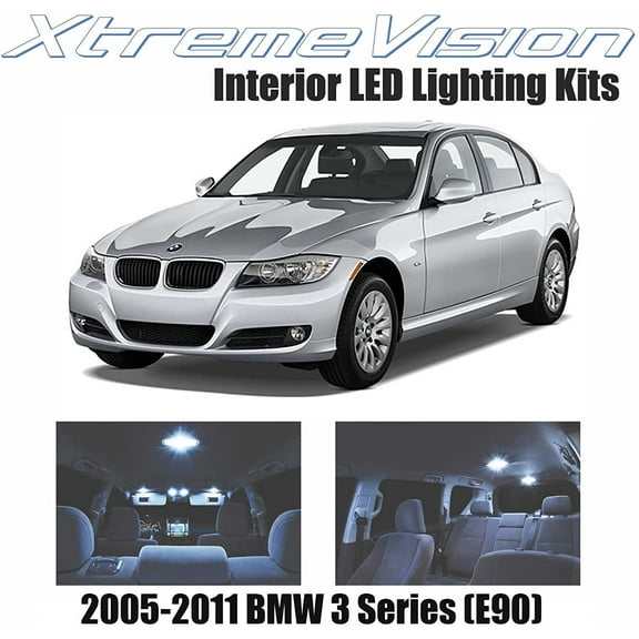 XtremeVision LED for BMW 3 Series E90 2005-2011 11 Pieces Cool White Premium Interior LED Kit Package   Installation Tool