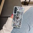 thumbnail image 6 of for Samsung Galaxy A34 5G Glitter Liquid Bling Quicksand Clasp Flower Girl Patterned Sparkle Floating Clear Soft TPU Case Cover, 6 of 8