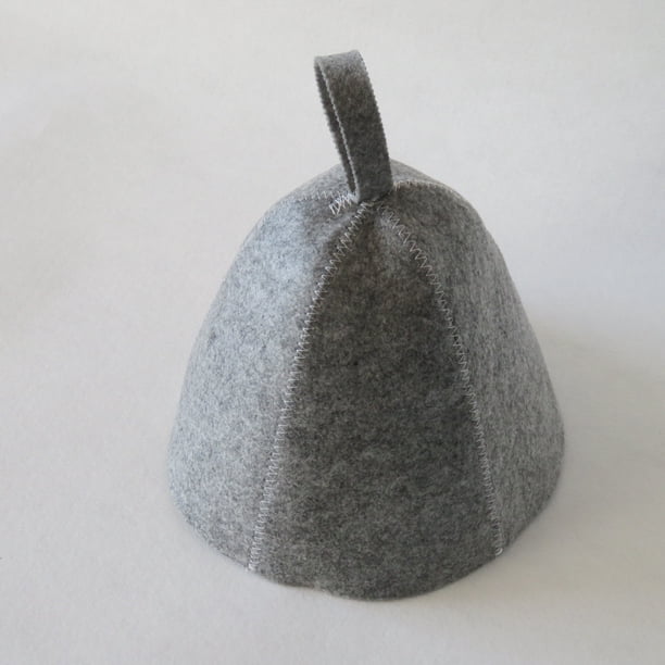 Gorro de sauna de fieltro, gorro para cabello seco, gorro de fieltro aislante térmico absorbente engrosado, se puede agregar LOGO