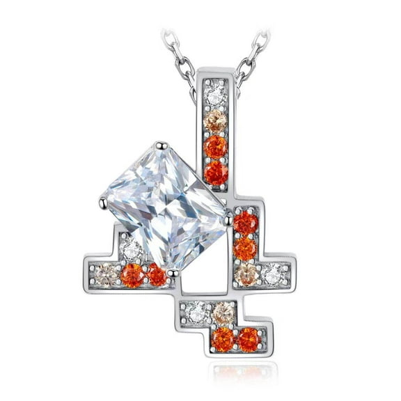 Jewelrypalace Cute Bear 1.5ct Heart Cut Cubic Zirconia Pendant 925 Sterling Silver