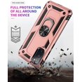 thumbnail image 4 of Grade Drop Impact for Samsung Galaxy S20 FE Case Galaxy S20 FE 5G Case 360 Metal Rotating Ring Kickstand Holder  Heavy Duty Shockproof Case for Galaxy S20 FE Phone Case (Rose Gold), 4 of 17