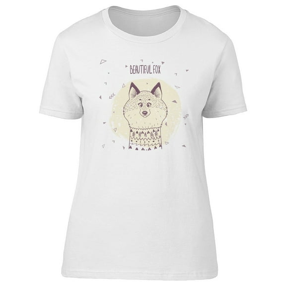 Beautiful Fox, Lovely Sketch Tee Women's -Image by Shutterstock