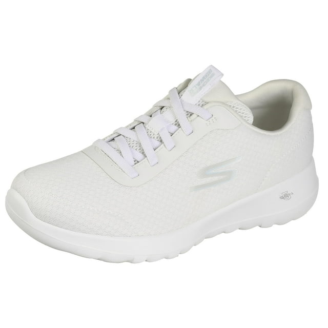 Zapatilla Skechers Go Walk Joy-Ecstatic para mujer, blanca/azul, talla 9