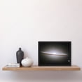 thumbnail image 2 of Hubble Space Telescope Image The Majestic Sombrero Galaxy M104 Messier 104 Bright White Core Globular Clusters Swirling Dust Lanes Earth Artwork Framed Wall Art Print A4, 2 of 5