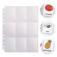 thumbnail image 4 of 20 Pcs Pochettes de Rangement en Plastique pour Cartes à Collectionner (Transparent), 4 of 9