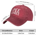 thumbnail image 4 of Vintage Baseball Cap for Men Women I Pee in Pools Funny Quote Saying Cotton Dad Hat Adjustable Trucker Hat Black, 4 of 7