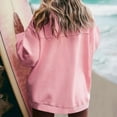 thumbnail image 5 of Kaemgyyd Women's Crewneck Sweatshirts Trendy Oversized Long Sleeve Tops Solid Color Casual Loose Pullover Clothes, 5 of 7