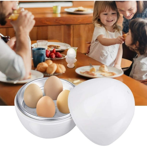 Micro Onde Cuiseur à Oeufs Egg Boiler Cooker Microwave Rapide Cuit-œuf 4  oeufs pour Cuisson au Micro-Ondes de cuiseur 