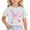 White, variant on Suilloe Toddler Girls T Shirts Butterfly Printed Short Sleeved Round Neck Multicolor Tee Kids Girls Lovely Casual Home School Daily Wear T Shirts,12 -13 Years