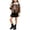 Brown1, variant on XYAIYT Girls Leather Jacket Fashion Biker Style Zipper Up Short Coat for Kids Fall Spring Outerwear Going Out