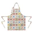 thumbnail image 2 of Pioneer Flower Floral Print Pattern Apron for Women and Men, Cotton Linen Waterproof with Pockets, Adjustable, 33x27 Inch for Kitchen, Gardening, BBQ, Salon, 2 of 6