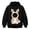 D-Black144, variant on DHFJKG Women's Hoodie With Pet Pouch, Cute Rabbit Graphic Pet Holder Zipper Pocket Carries Pullover