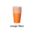 thumbnail image 4 of Toystoory 10 Uds. De vasos de papel de colores, vasos desechables, papeles de juguete, pintura de colores ambientales, zona de arte, pintura artesanal en Mostrada Naranja Toystoory HA071325-06, 4 of 6