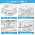 thumbnail image 4 of Plastic Pencil Box Large Capacity Pencil Boxes Clear Boxes with Snap-Tight Lid Stylish Office Supplies Storage Organizer Box Seahorse and Coral, 4 of 7