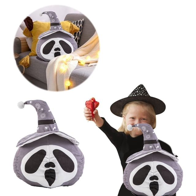 Puntoco Linda almohada de calabaza sonriente Calabaza malvada