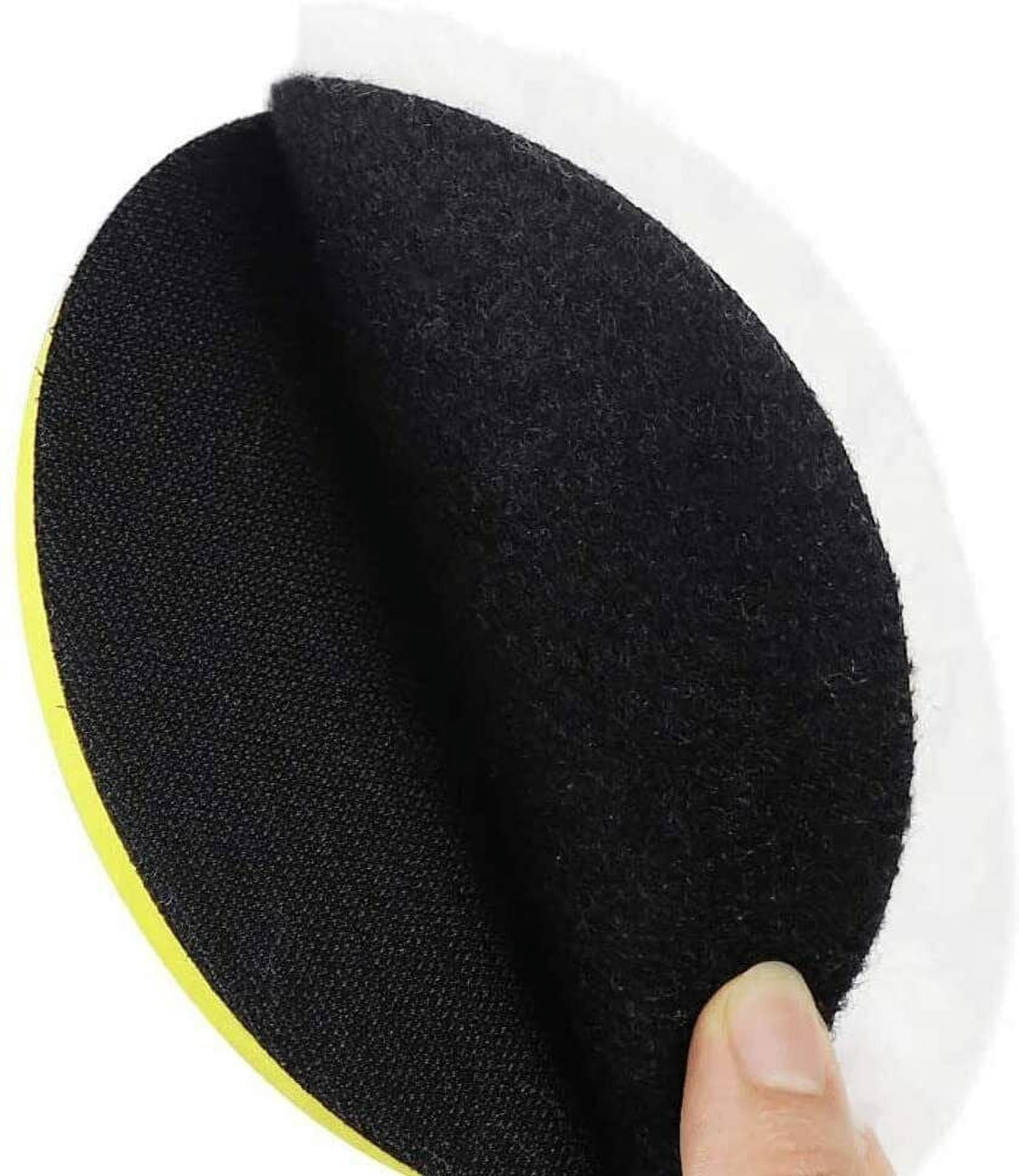SATC 10Pcs 5 inch Car Waxes Automotive Polishing Pads Pure Wool Car Buffer Polisher Waxing Buffing Wheel Kit