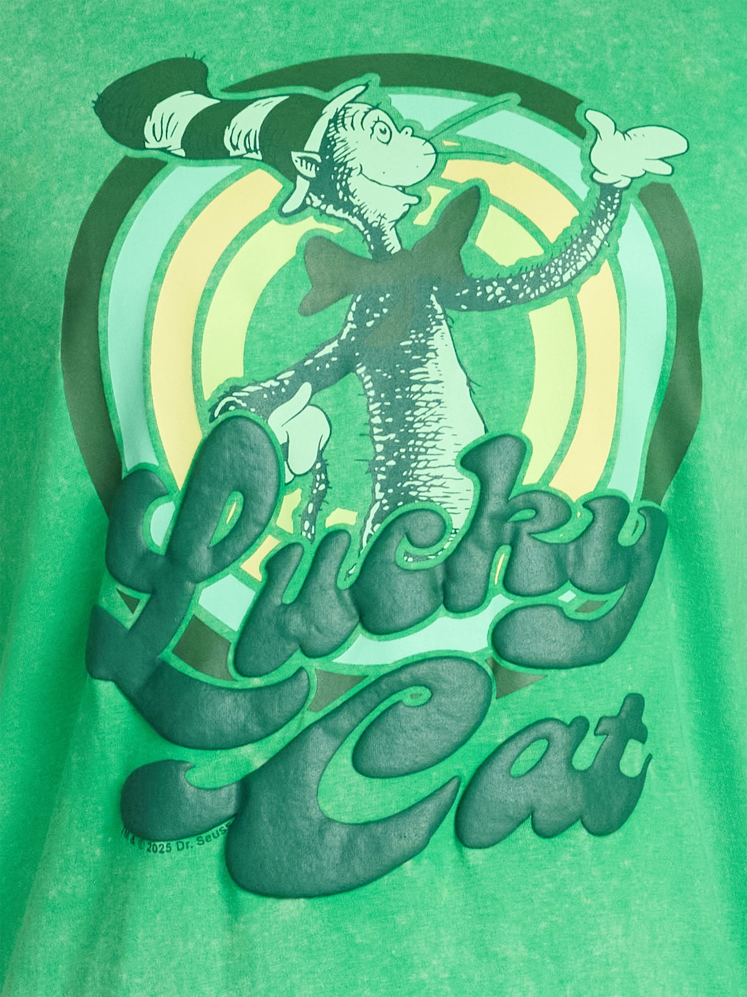 St. Patrick's Day Men's and Big Men's Dr. Seuss Cat in The Hat Graphic Tee, Sizes XS-5XL