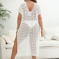 thumbnail image 4 of Ruimatai Swimsuit Cover Up Plus Size Womens Cover Up Dress Plus Size Women's Plus Bathing Suit Cover Up For Beach Pool Swimwear Crochet Dress, 4 of 9