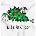 thumbnail image 2 of Life is Crap Christmas Tree Vs Cat Men's Graphic T Shirt Tees Brisco Brands M, 2 of 4