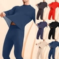 thumbnail image 4 of Mens Thermal Underwear Set Fleece Lined Long Johns for Men Thermal Shirts and Pants Base Layer Cold Weather Thermals, 4 of 4