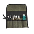 thumbnail image 2 of Tool Roll Up Pouch, Tool Roll,Canvas Multipurpose Wrench Roll Up Bag, Tool Roll Organizer,4 Pocket for Electrician, 2 of 5