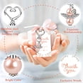 thumbnail image 6 of 72Pcs Baptism Favors, Baby Shower Party Favors, Pink Pearl Angel Pendant Love Keychain Set with Favor Boxes and Thank You Cards, for Bridal Shower, Birthday Party, Wedding Favors for Guests, 6 of 7