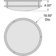 thumbnail image 3 of Access Lighting LED Flush Mount in Brushed Steel Color, 3 of 6