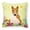 MultiColor, variant on Easter Eggs Design Dog Art Fabric Decorative Pillow