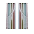 thumbnail image 2 of Cortinas opacas con diseño de estrellas para dormitorio | Cortinas transparentes con cielo estrellado y estrellas troqueladas para oscurecer la habitación, 2 of 6