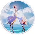 thumbnail image 1 of Toalla de Playa Redonda Flamenco-32 Ormromra HMHZ722-2, 1 of 1