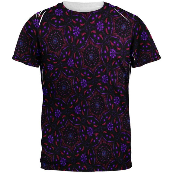 EDM Yogi Trippy Purple Mandala All Over Mens T Shirt Multi LG