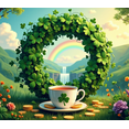 thumbnail image 4 of Lucky Clover Coin Pattern St Patrick's Day Party Backdrop Banner Wall Decor Green Shamrock Leaf Decoration Photography Props Background Festive Event, 4 of 4