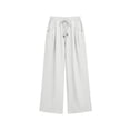 thumbnail image 6 of Guluxicc Summer Casual Wide Leg Trousers for Womens Loose Fit Pants with Buttoned Pockets Elastic Waist Pants for Travel, 6 of 8