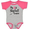 thumbnail image 3 of Inktastic My 1st Baseball Season Girls Baby Bodysuit, 3 of 5