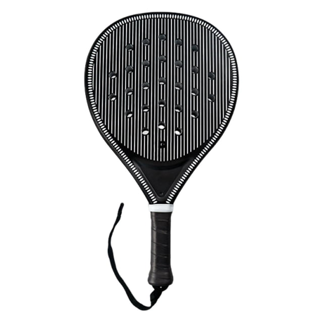 AWHAO Padel Racket Good Ball Control Supplies Sturdy for Summer Men Women Children Black